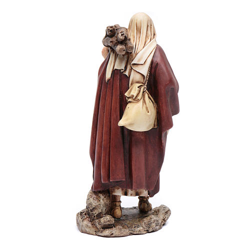 Kneeling man with wood 15cm, Moranduzzo Nativity Scene 3
