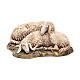 Liegende Schafe aus Kunstharz für 15 cm Krippe von Moranduzzo s1