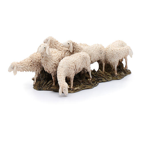 Stado 6 owiec 15 cm żywica Moranduzzo 3