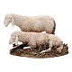 Gruppo 2 pecore 20 cm resina Moranduzzo s1