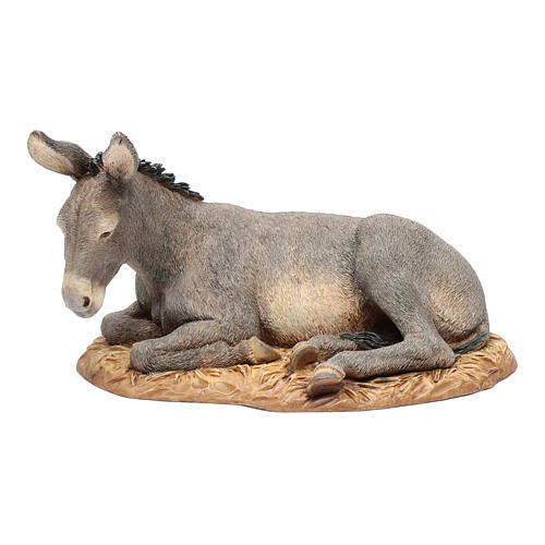 Esel aus Kunstharz für 30 cm Krippe von Moranduzzo 1