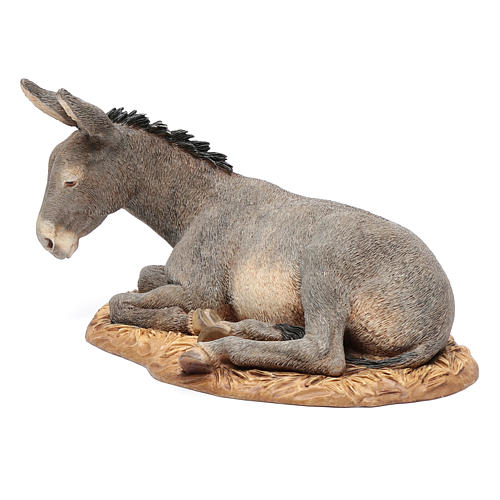 Esel aus Kunstharz für 30 cm Krippe von Moranduzzo 2
