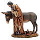 Hl. Josef mit Esel 20cm Harz Moranduzzo s1