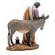Saint Joseph statue with donkey in resin  20 cm Moranduzzo s3