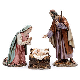 Trío Natividad 30 cm resina Moranduzzo