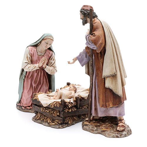Trio Nativité 30 cm résine Moranduzzo 2