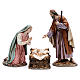 Holy family in resin 30 cm Moranduzzo s1