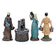 Nativity scene statues shepherds at the well in resin 20 cm 4 pieces s4