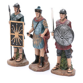 Soldati romani in resina per presepe 20 cm set 3 pz