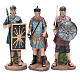 Soldados romanos em resina para presépio 20 cm 3 peças s1