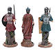 Nativity scene statues Roman soldiers in resin 20 cm 3 pieces set s4
