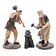 Nativity scene statues blacksmiths with forge 20 cm 3 pieces set s1