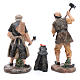 Nativity scene statues blacksmiths with forge 20 cm 3 pieces set s3