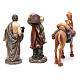 Nativity scene shepherds and camel in resin 20 cm 3 pieces set s4