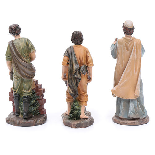 Muratori in resina per presepe da 20 cm set 3 pz. 4