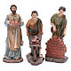 Nativity scene statues resin builders 20 cm 3 pieces set s1