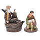 Nativity scene statues shepherds with sheep for 20 cm nativity scene in resin 10 cm 7 pieces s2