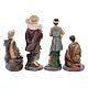 Nativity scene statues shepherds with sheep for 20 cm nativity scene in resin 10 cm 7 pieces s5
