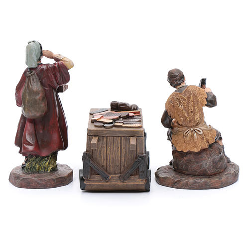 Nativity scene characters shoemakers with counter resin 20 cm set of 3 pieces 4