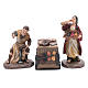 Nativity scene characters shoemakers with counter resin 20 cm set of 3 pieces s1