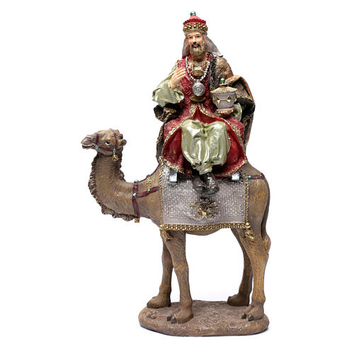 Heilige Könige mit Kamel 30cm Harz 2