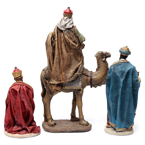 Heilige Könige mit Kamel 30cm Harz 4