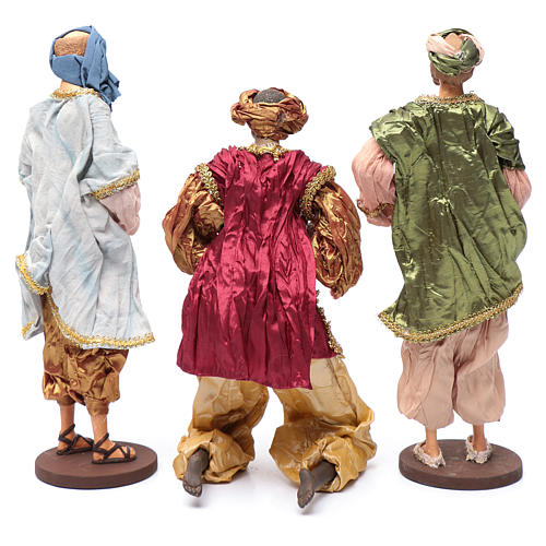 The Three Wise men with gifts 35 cm in resin and finished in gold 4