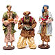 The Three Wise men with gifts 35 cm in resin and finished in gold s1