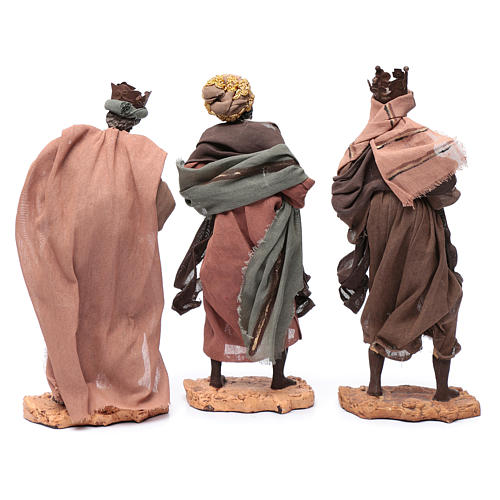 Nativity scene statue The Three Wise Men with camel sitting 38 cm gauze and resin 5