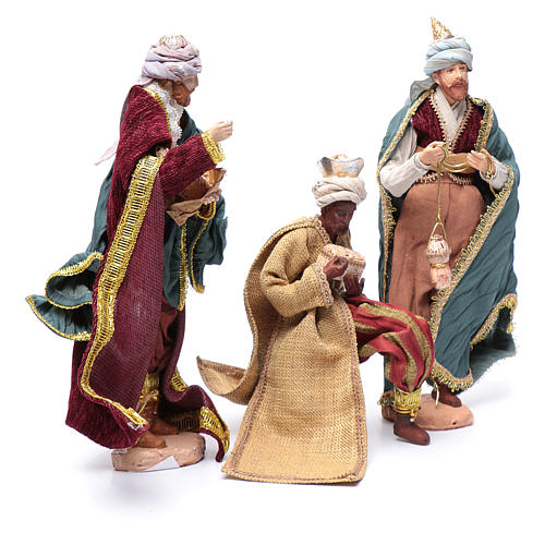 Nativity scene statues Three Wise Men 3 pieces 30 cm fabric 3