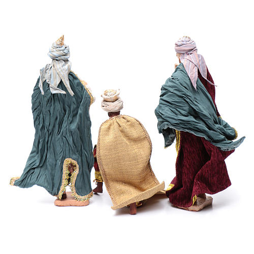 Nativity scene statues Three Wise Men 3 pieces 30 cm fabric 4