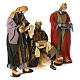 Nativity scene statues Three Wise Men 120 cm purple fabric with green side s5