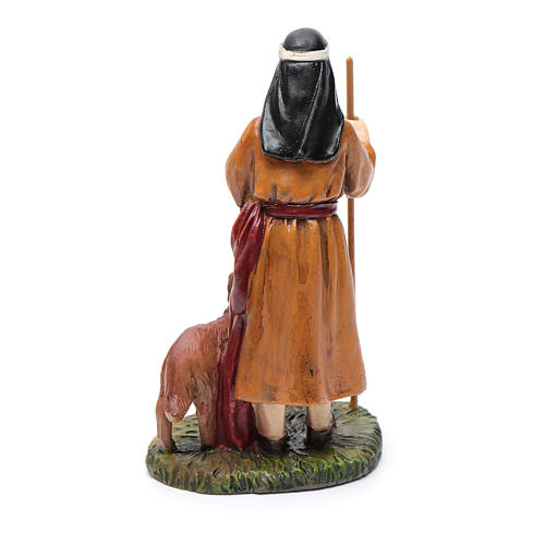 Nativity scene statue resin shepherd and dog 10 cm Martino Landi brand 3