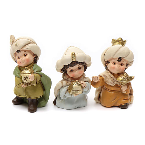 Nativity scene characters 12 pieces in resin 7 cm 8