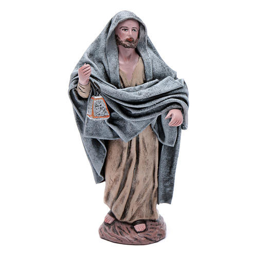 Nativity scene statues Mary and Joseph looking for lodging 18 cm 7
