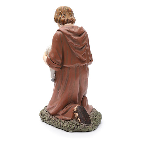Nativity scene statue shepherd kneeling Martino Landi brand 50 cm 3