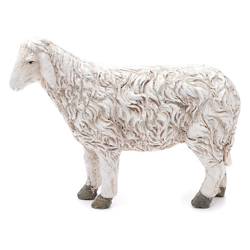 Figura owca z uniesioną głową Martino Landi do szopki 50 cm 1