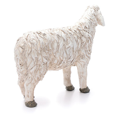 Figura owca z uniesioną głową Martino Landi do szopki 50 cm 3