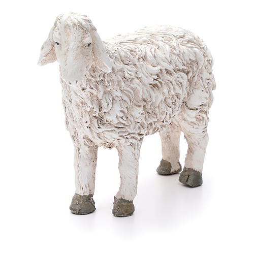 Figura owca z uniesioną głową Martino Landi do szopki 50 cm 4