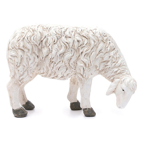 Estatua oveja que se alimenta Martino Landi para belén 50 cm 1