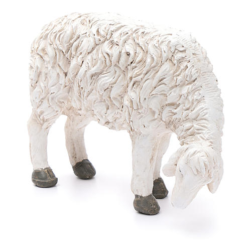 Estatua oveja que se alimenta Martino Landi para belén 50 cm 2