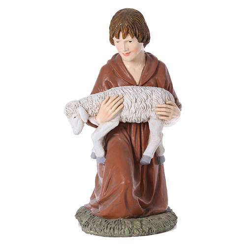Nativity scene statue shepherd kneeling Martino Landi 120 cm 1