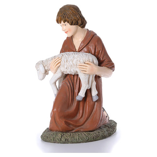 Nativity scene statue shepherd kneeling Martino Landi 120 cm 2