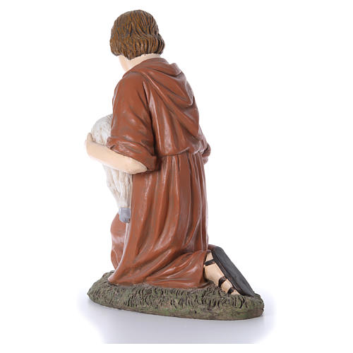 Nativity scene statue shepherd kneeling Martino Landi 120 cm 3