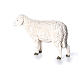 Estatua oveja con cabeza alta Martino Landi para belén 120 cm s2