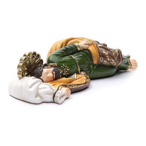 Statua San Giuseppe dormiente per presepe 40 cm 4