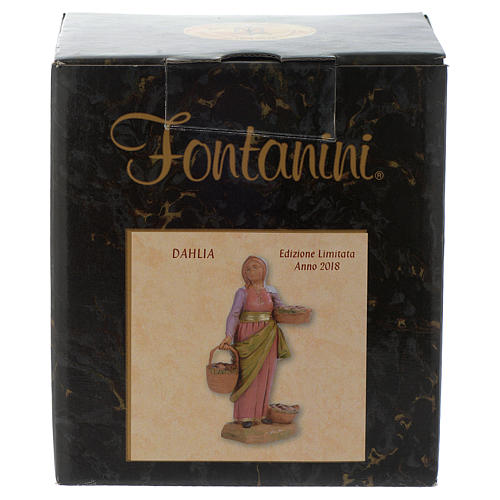 Dahlia com cestas 12 cm Fontanini edição limitada 2018 5