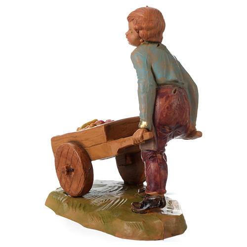 Enfant avec charrette 12 cm Fontanini 4