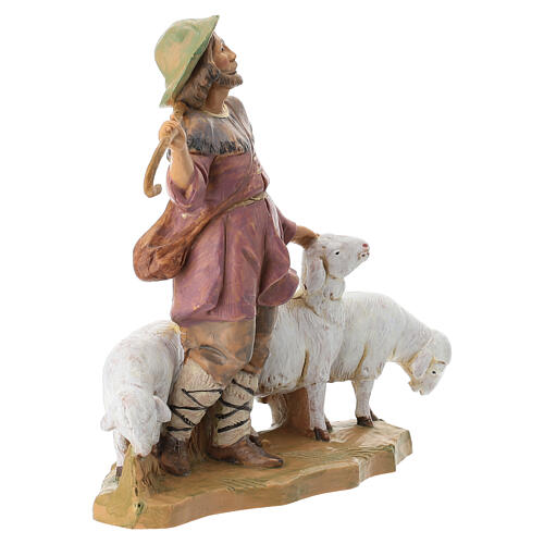 Berger avec troupeau 12 cm Fontanini 3