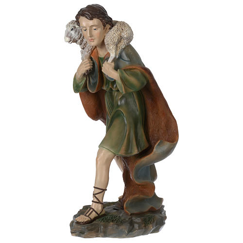 Resin good Shepherd for 60 cm nativity scene 3